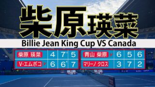粘りの柴原瑛菜が日本に勇気